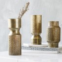 vase metal dore aluminium house doctor cast h 16 cm