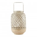 Lanterne décoration scandinave bois de bambou House Doctor Breeze beige