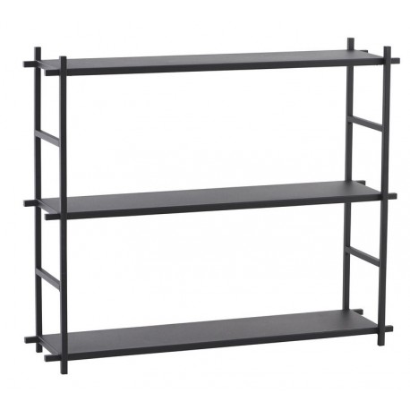 etagere metal noir style industriel scandinave house doctor simple shelf Pj0053