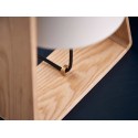 Lampe de table épurée bois métal blanc Bend Frandsen