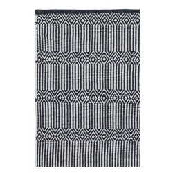 tapis scandinave noir et blanc braid liv interior 55 x 120 cm