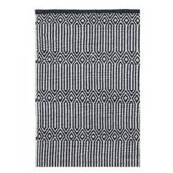 Tapis scandinave noir et blanc Braid Liv Interior 55 x 120 cm