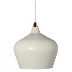 Suspension conique design scandinave métal blanc Frandsen Cohen XL D 32 cm