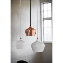 suspension conique design scandinave blanc mat frandsen cohen xl d 32 cm