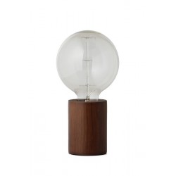 lampe a poser minimaliste bois de noyer frandsen bristol