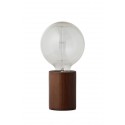 lampe a poser minimaliste bois de noyer frandsen bristol