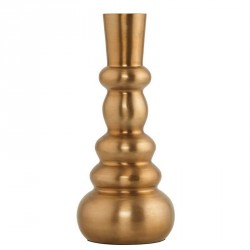 House Doctor Layers goldene Aluminium-Metallvase