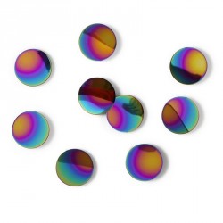 decoration murale pastilles metal multicolore confetti dots rainbow 1008193-1063