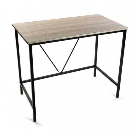 petit bureau informatique bois metal versa 90 cm