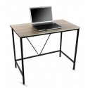 petit bureau informatique bois metal versa 90 cm