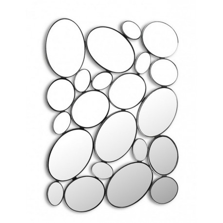 multi miroir mural metal bulles versa 20590001
