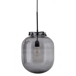 Suspension ovale verre fumé gris House Doctor Ball 30 cm