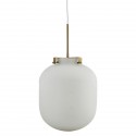 house doctor Gb0120 ball lampe suspension en verre blanche 