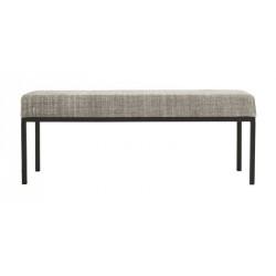 Banc design épuré métal textile gris House Doctor Greys