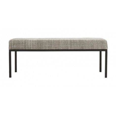 house doctor greys Rm0300 banc gris epure metal noir 