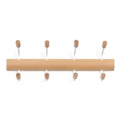 Portemanteau mural en bois scandinave Umbra Pogo 4 crochets