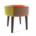 tabouret rond patchwork retro versa 19500451