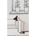 lampe de bureau industrielle metal noir et bois it s about romi melbourne