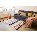 tapis lavable en machine lorena canals azteque orange 120 x 160 cm