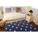 tapis enfant bleu marine etoiles blanches lavable lorena canals estrellas 120 x 160 cm