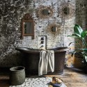 miroir oval en rotin hk living 60 x 45 cm