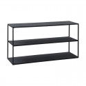 etagere a poser basse industrielle metal noir house doctor rack model c