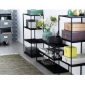 etagere a poser basse industrielle metal noir house doctor rack model c