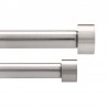 Tringle à rideaux double extensible métal brossé Umbra Cappa 91 - 183 cm
