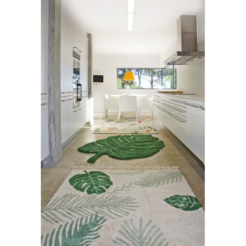 1pc Tapis Antidérapant En Feuille Verte, Tapis De Salle De Bain En  Imitation Cachemire, Tapis En Fibre Ultra Fine En Forme De Feuille, Tapis  De Salle