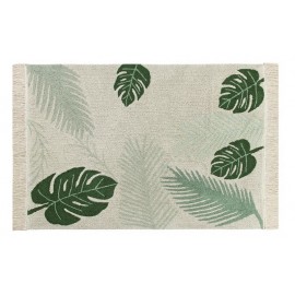 Tapis lavable coton Tropical Green Lorena Canals