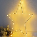 grande etoile lumineuse avec ampoules led metal blanc sirius liva star 31280