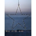 etoile ampoules led lumineuse metal noir sirius liva star 33280