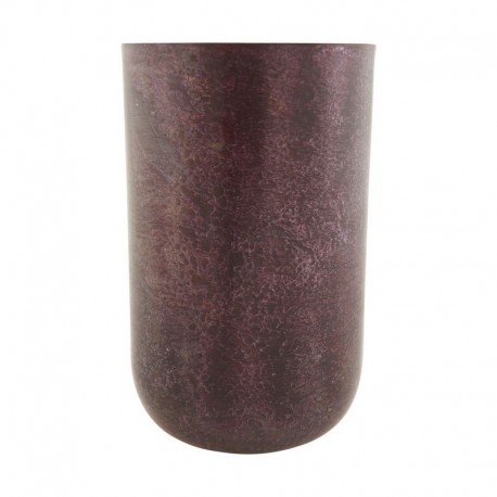 Vase en métal acier couleur aubergine House Doctor Style