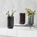 Vase en métal acier couleur aubergine House Doctor Style