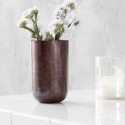 Vase en métal acier couleur aubergine House Doctor Style