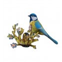 oiseau decoratif bleu miho allegra