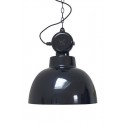 Grande suspension industrielle métal noir brillant HK Living Factory L