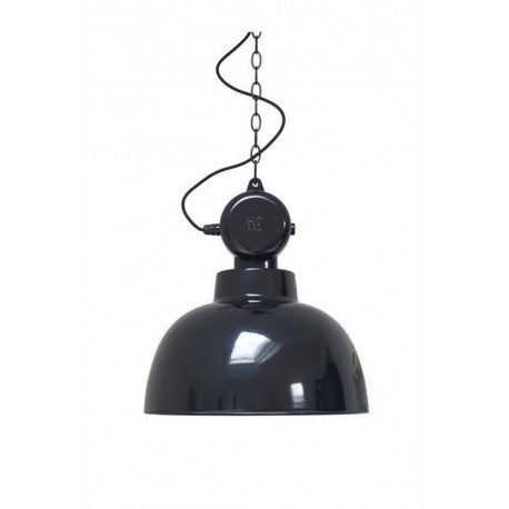 Suspension métal noir style atelier industriel HK Living Factory M