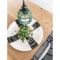 Assiette de service design blanche croix noire HK Living D 43 cm